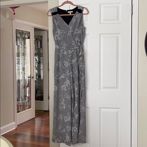 Black & White - Striped & Floral jumpsuit